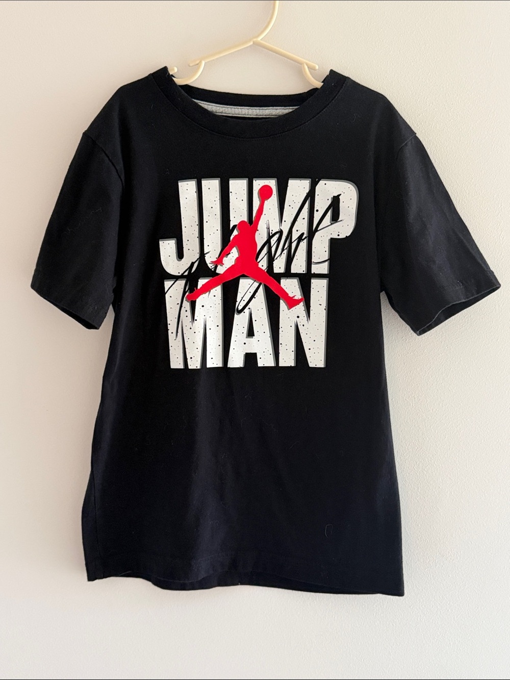 10 for $20❤️ Jordan Black Tee with White JUMPMAN Block and Red Jumpman